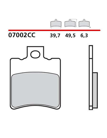 brembo Bremsbelagsatz vorn passend fur Peugeot Ludix Pro 50 11 13 07002