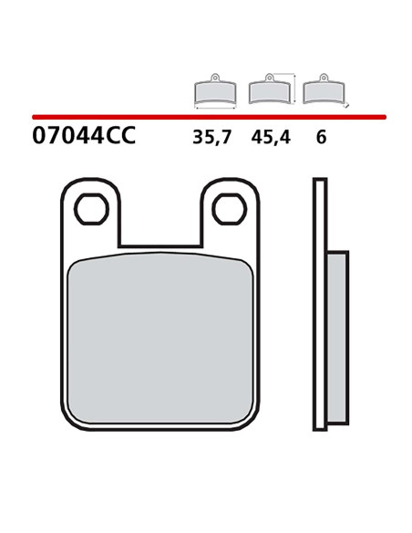 brembo front brake pad kit fits on peugeot ludix red zone 50 06 06 07044