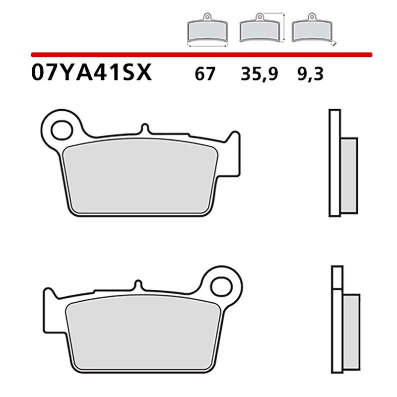 brembo kit pastiglie freno post monta su zero zf fx 28 13 13 cod07ya41sx