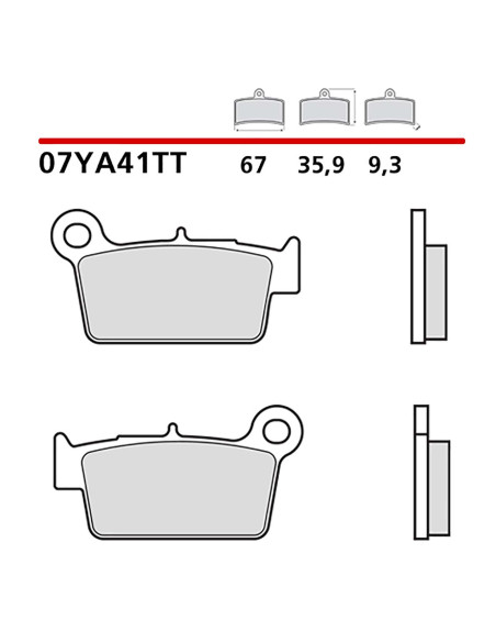 brembo kit pastiglie freno post monta su zero zf fx 28 13 13 cod07ya41tt