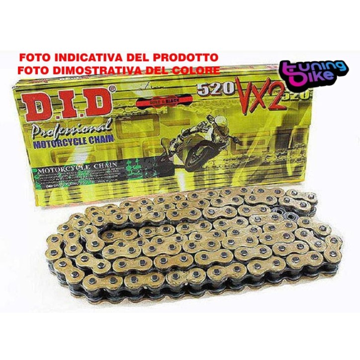 DID CHAIN 420NZ +2 LINKS FOR KAWASAKI KX 100 00-13 G/B 126 LINKS