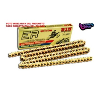 DID CHAIN 520ERV3 +2 LINKS COMPARED TO THE ORIGINAL APRILIA Caponord Rally (VKB000 VKB001) 1200 15-16 GOLD GOLD