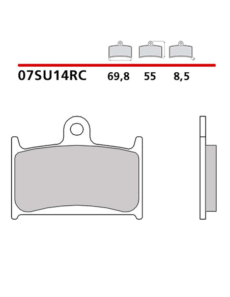 brembo kit pastiglie freno ant monta su triumph daytona i 955 02 06 07su14rc