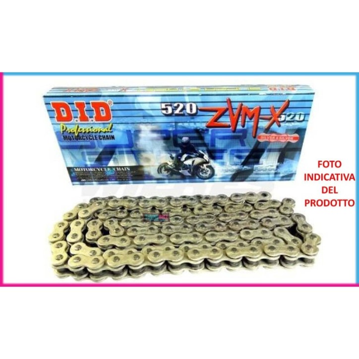 DID-KETTE 520ZVMX +2 LINKS FUR KAWASAKI Z ADS 800 13-16 G/G 116 LINKS