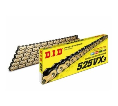 DID CHAIN 525VX3 +2 LINKS SUZUKI DL AV Strom ABS 650 12-16 G B 122 LINKS