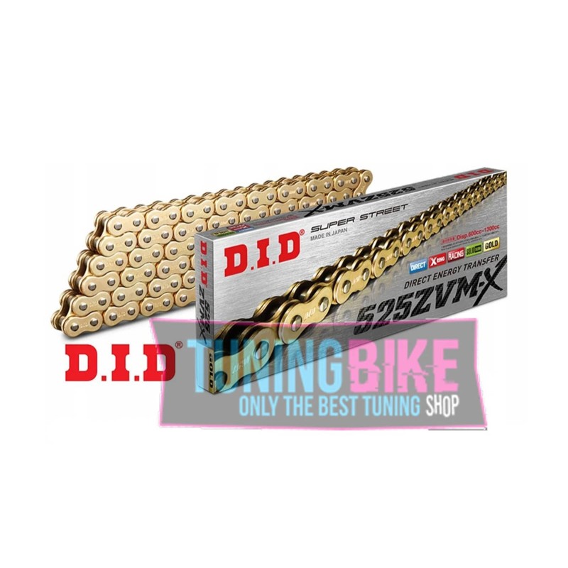 DID CHAIN 525ZVMX +2 LINKS APRILIA Caponord   ABS 1200 13-14 G G 114 LINKS