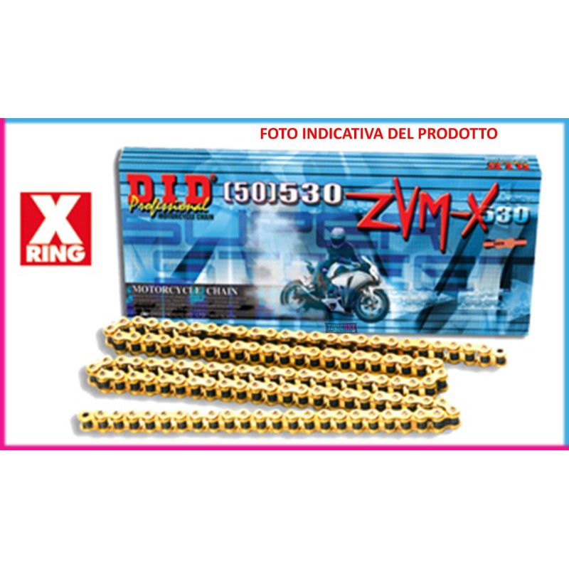 CHAINE DID 530ZVMX +2 MAILLONS DUCATI Multistrada Enduro 1200 16-18 G G 118 MAILLONS