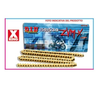 CHAINE DID 530ZVMX +2 MAILLONS DUCATI Multistrada Enduro 1200 16-18 G G 118 MAILLONS