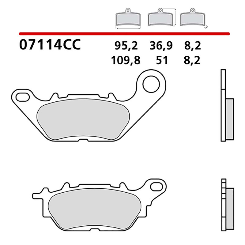 brembo rear brake pad kit for yamaha tricity mws a 125 17 20 cod07114