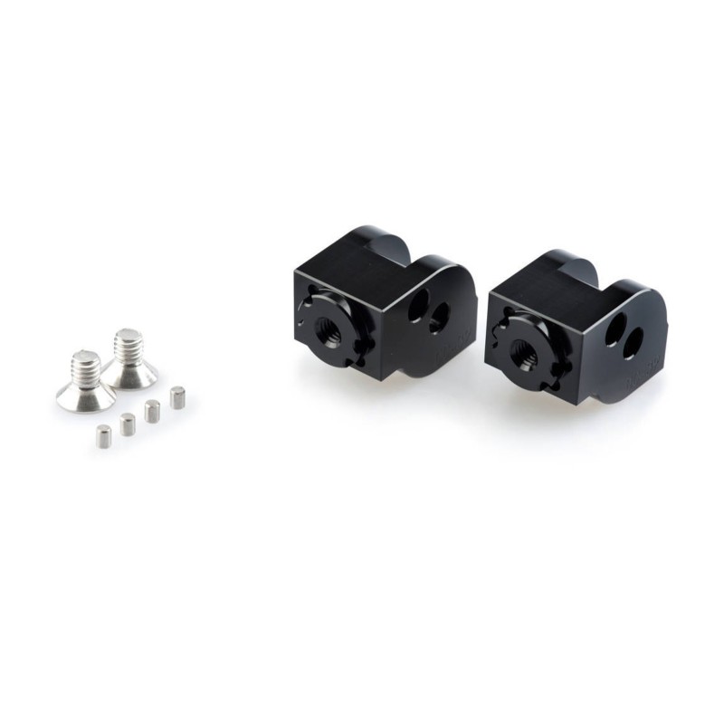 ADAPTADORES PUIG POGG AJUSTABLE CONDUCTOR Y PASAJERO DUCATI SCRAMBLER 800 NIGHTSHIFT 21-24 NEGRO