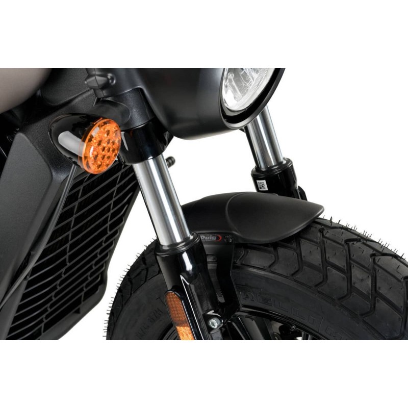 PUIG PARAFANGO ANTERIORE IN ALLUMINIO INDIAN SCOUT BOBBER 18-24 NERO