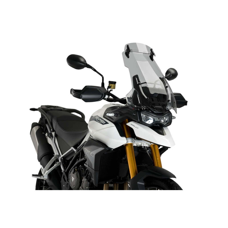 Visiere de pare-brise Puig Touring pour Triumph Tiger 900 GT Aragon 2023, fume clair