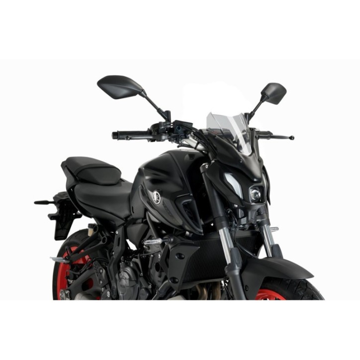 PUIG NAKED SCREEN NG SPORT FOR YAMAHA MT-07 21-24 CLEAR SMOKE