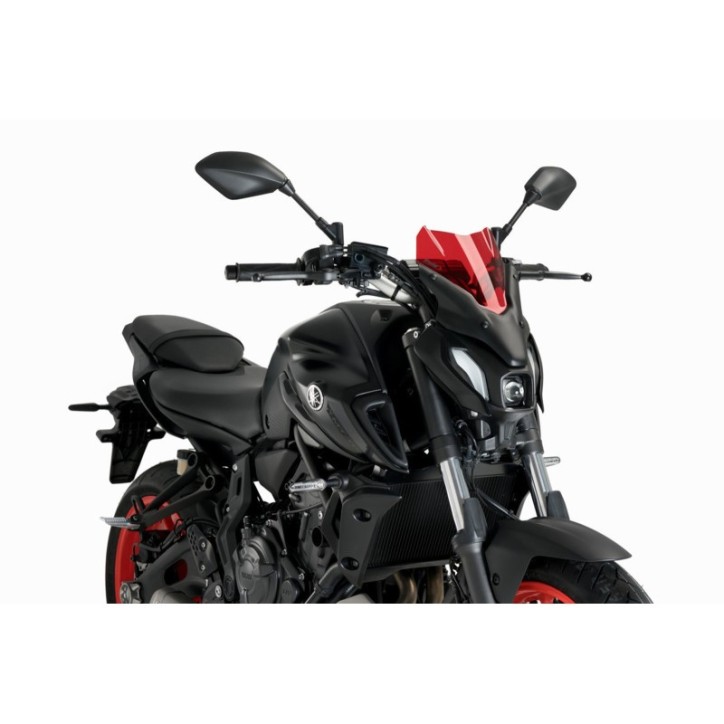 PUIG ECRAN NAKED N.G. SPORT POUR YAMAHA MT-07 21-24 ROUGE