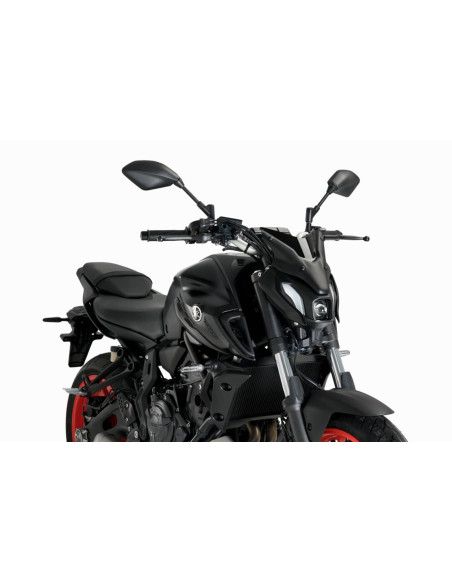Cupula Puig Naked NG Sport Plus para Yamaha MT 07 21 25 negra