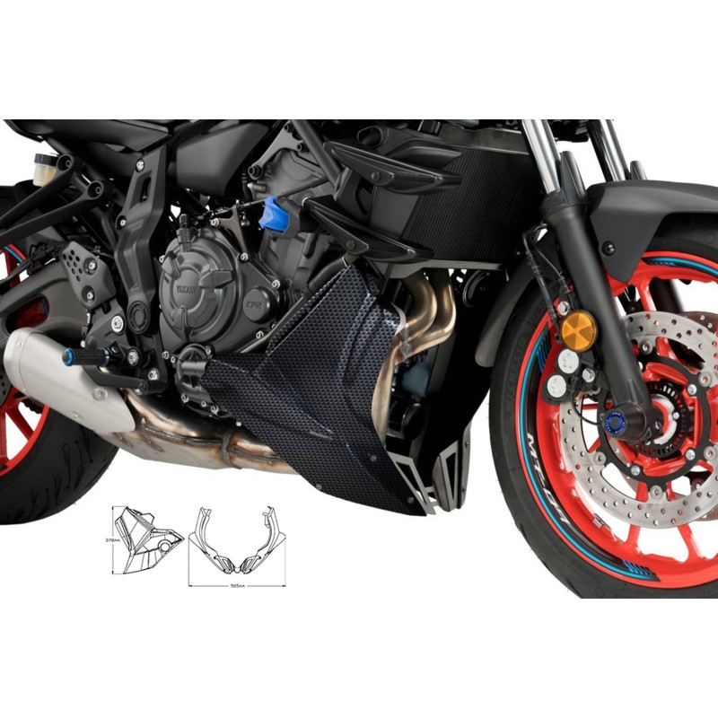 PUIG PUNTALE YAMAHA MT-07 PURE 23-24 CARBON LOOK