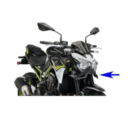 ALERON DELANTERO PUIG DOWNFORCE NAKED KAWASAKI Z900 20-24 NEGRO MATE