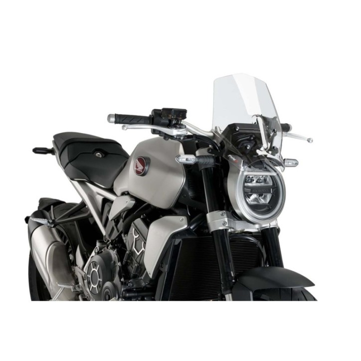 PUIG NAKED WINDSCHILD NG SPORT FUR HONDA CB1000R BLACK EDITION 21-24 TRANSPARENT