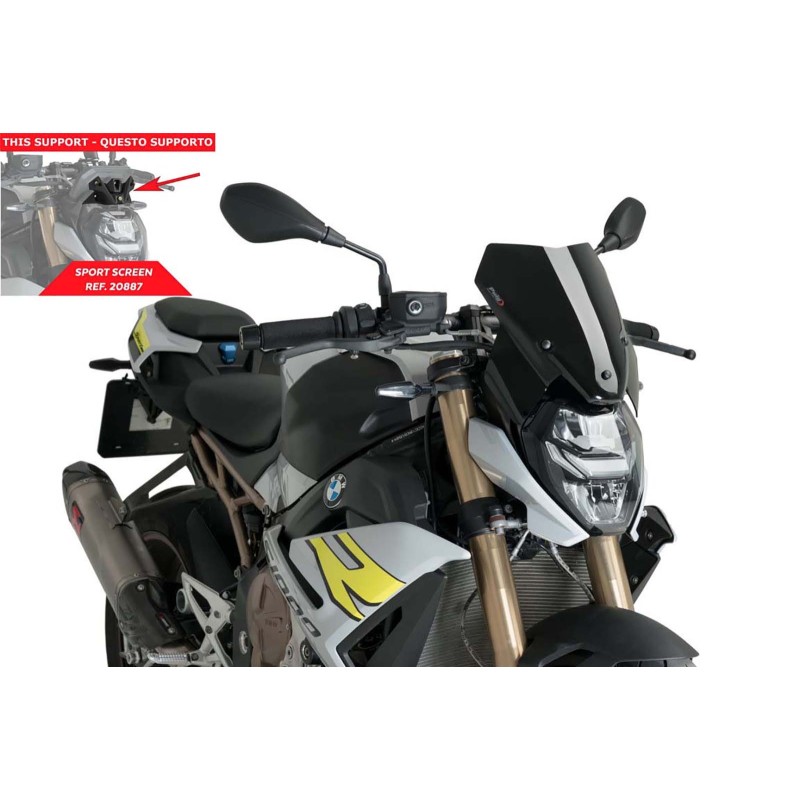 PUIG ECRAN NAKED N.G. SPORT-OEM SUPP. BMW S1000 R 21-24 NOIR