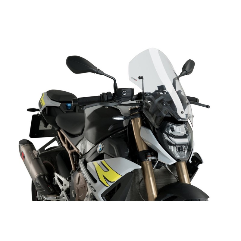 PANTALLA DESNUDA PUIG NG TOURING-SOPORTE OEM. BMW S1000 R 21-24 TRANSPARENTE