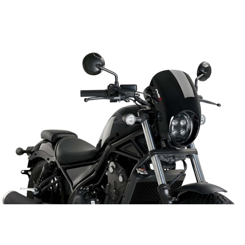 PUIG SEMI-FAIRED WINDSCHILD ANARCHY HONDA CMX500 REBEL 20-24 SCHWARZ