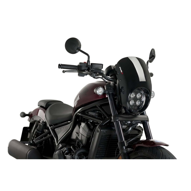 PUIG SEMI-FAIRED SCREEN ANARCHY HONDA CMX1100 REBEL 21-24 BLACK