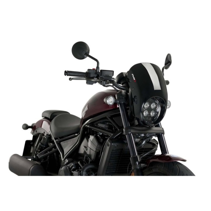 CUBREPUERTAS SEMICARENADO PUIG ANARQUIA PARA HONDA CMX1100 REBEL 21-24 NEGRO