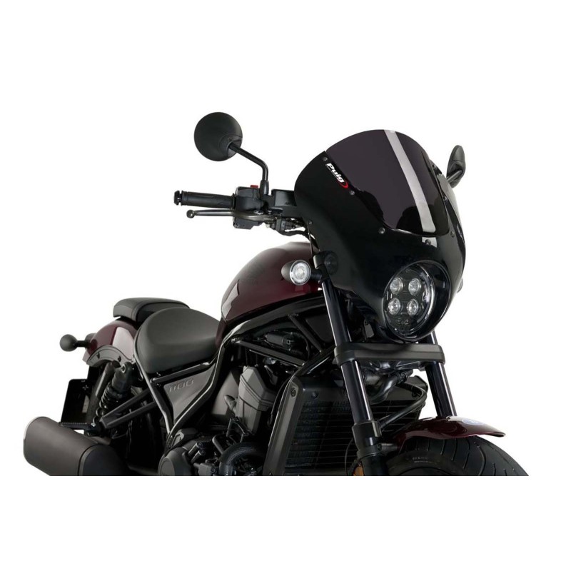 PUIG CUPOLINO SEMICARENATO DARK NIGHT HONDA CMX1100 REBEL 21-24 FUME SCURO-21104F