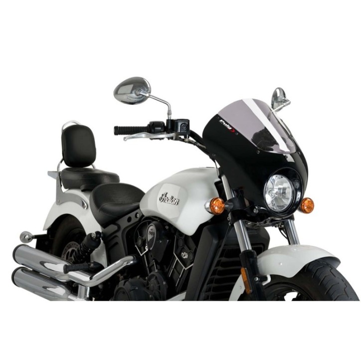 PUIG ECRAN SEMI-CARENE DARK NIGHT POUR INDIAN SCOUT SIXTY 16-23 FUMEE FONCEE