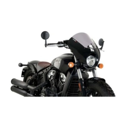 PUIG CUPOLINO SEMICARENATO DARK NIGHT INDIAN SCOUT BOBBER 18-24 FUME CHIARO-21107H