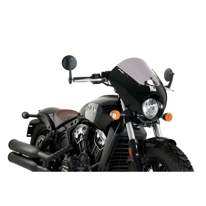 PANTALLA SEMICARENADO PUIG DARK NIGHT PARA INDIAN SCOUT BOBBER 18-24 HUMO CLARO-21107H