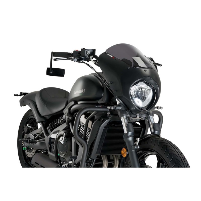 PUIG CUPOLINO SEMICARENATO DARK NIGHT KAWASAKI VULCAN S 15-24 FUME SCURO