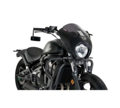 PUIG PARE-BRISE SEMI-CARENE DARK NIGHT KAWASAKI VULCAN S 15-24 FUME FONCE