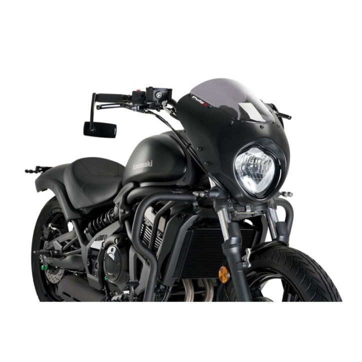 PUIG ECRAN SEMI-CARENE DARK NIGHT POUR KAWASAKI VULCAN S 15-24 FUME CLAIR