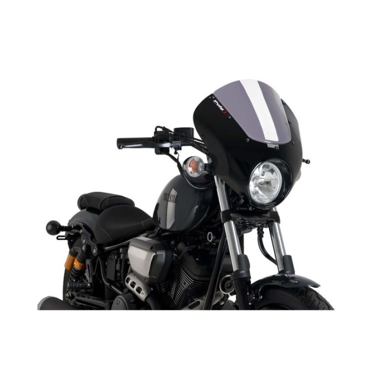 PUIG CUPOLINO SEMICARENATO DARK NIGHT PER YAMAHA XV950/R 14-20 FUME CHIARO