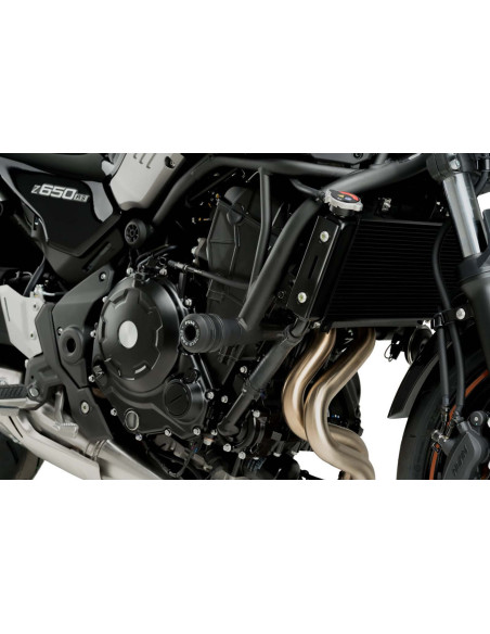 Protections de cadre Puig Mod Vintage 20 2020 Kawasaki Z650 RS 2022 2025 Noir