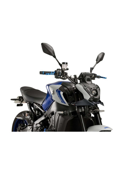 puig downforce naked front spoiler for yamaha mt 09 21 23 carbon look