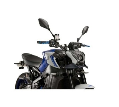 PUIG SPOILER AVANT DOWNFORCE NAKED YAMAHA MT-09 21-23 LOOK CARBONE