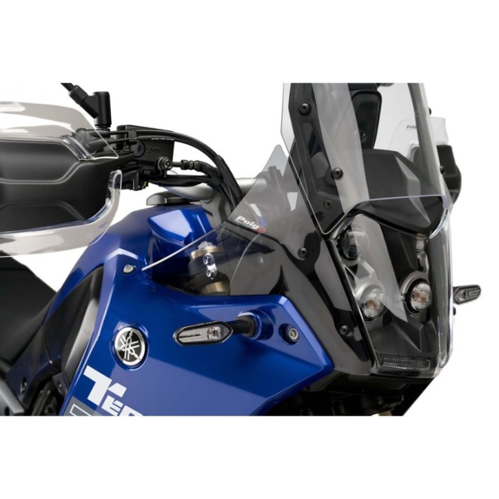 PUIG INCREASED FRONT DEFLECTORS FOR YAMAHA TENERE 700 RALLY EDITION 21-24 CLEAR SMOKE