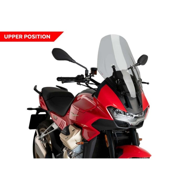 PANTALLA PUIG TOURING PARA MOTO GUZZI V100 S MANDELLO 23-24 HUMO CLARO