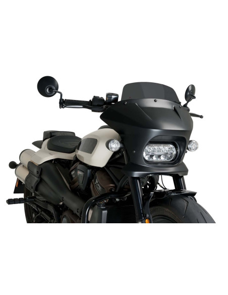 puig cupolino semicarenato fury touring per harley d sportster s rh1250s 21 24 fume scuro 21588f