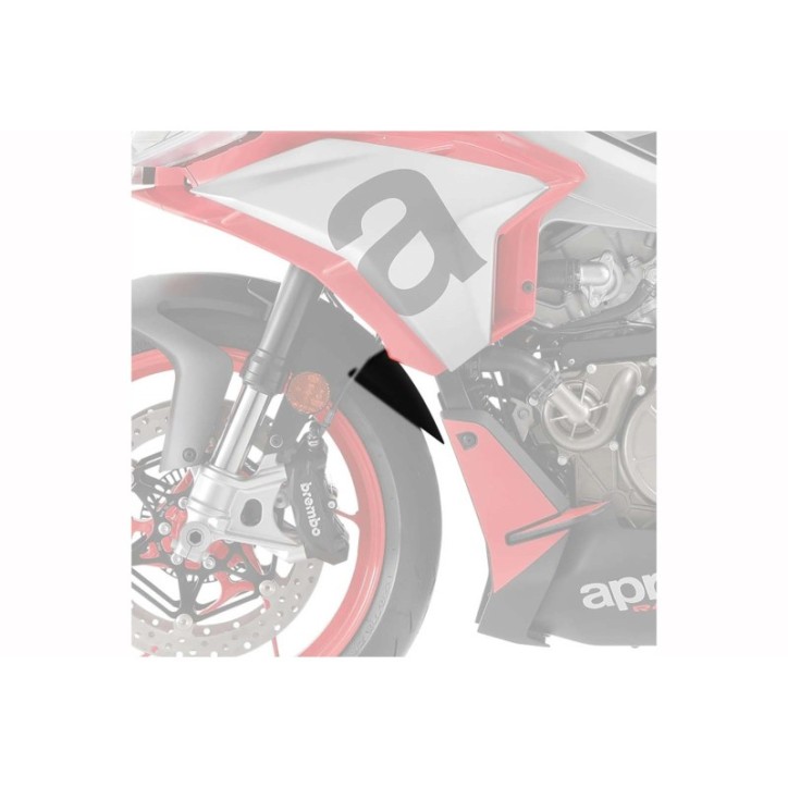 EXTENSION GUARDABARROS DELANTERO PUIG PARA APRILIA RS 660 21-24 NEGRO MATE