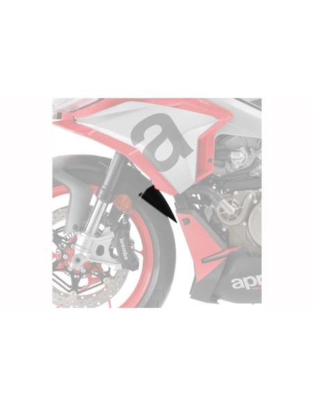 puig estensione parafango anteriore per aprilia rsv4 factory 21 24 nero opaco