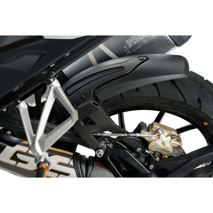 GARDE-BOUE ARRIERE PUIG POUR APRILIA TUAREG 660 22-24 NOIR MAT