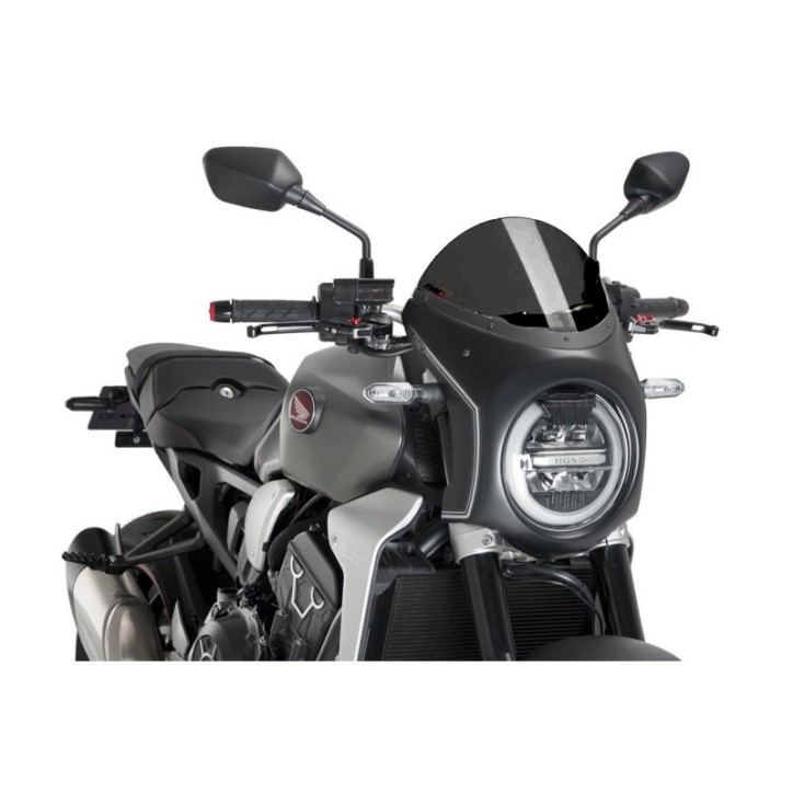 PUIG ECRAN SEMI-CARENE POUR HONDA CB1000R NEO SPORTS CAFE 18-20 FUMEE FONCEE-NOIR