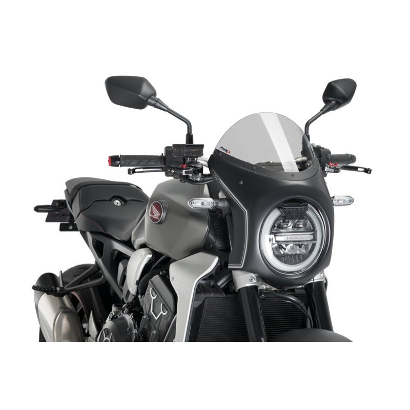 PUIG CUPOLINO SEMICARENATO HONDA CB1000R NEO SPORTS CAFE 18-20 FUME CHIARO-NERO