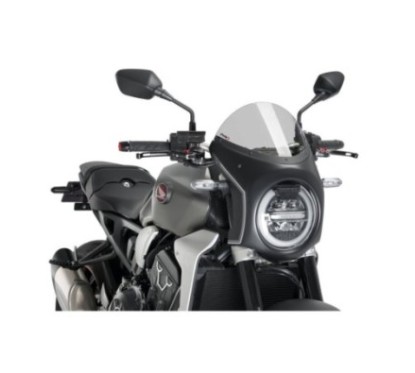 PUIG SEMI-FAIRED SCREEN HONDA CB1000R NEO SPORTS CAFE 18-20 LIGHT SMOKE-BLACK