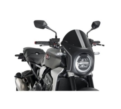 PUIG SEMI-FAIRED SCREEN HONDA CB1000R NEO SPORTS CAFE 18-20 BLACK-BLACK