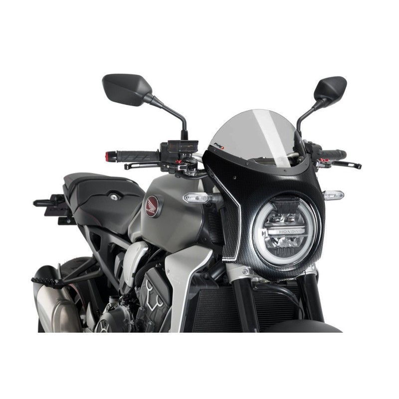 PUIG HALBVERKLEIDETES BILDSCHIRM HONDA CB1000R NEO SPORTS CAFE 18-20 LIGHT SMOKE-CARBON