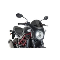 PARABRISAS SEMICARENADO PUIG SUZUKI SV650 16-24 HUMO OSCURO-NEGRO